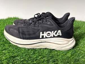 Hoka Clifton 9 Men's Road Running Shoes - Black / White